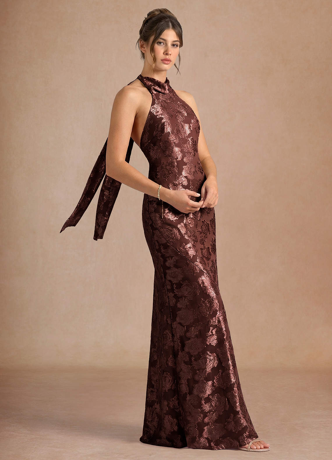 Dillon Mocha Coco Maxi Dress