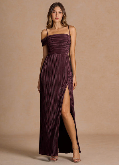 Isolde Maroon Red Maxi Dress
