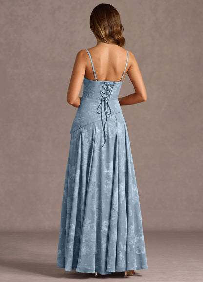 Gabriela Powder Blue Maxi Dress