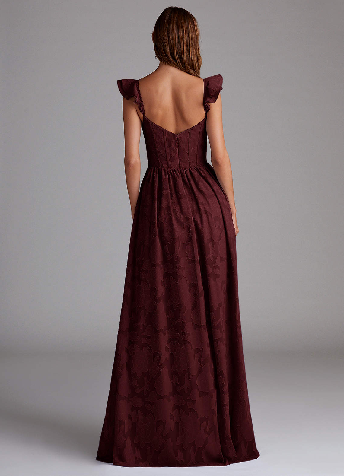 Denisse Wine Corset Maxi Dress  Dress