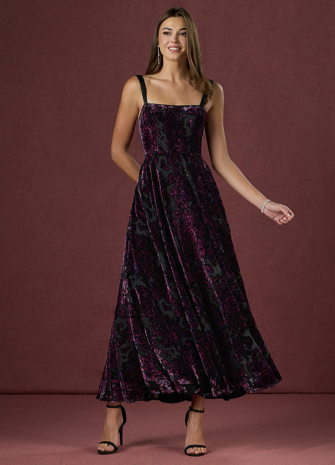 Hester Black Amethyst Maxi Dress  Dress