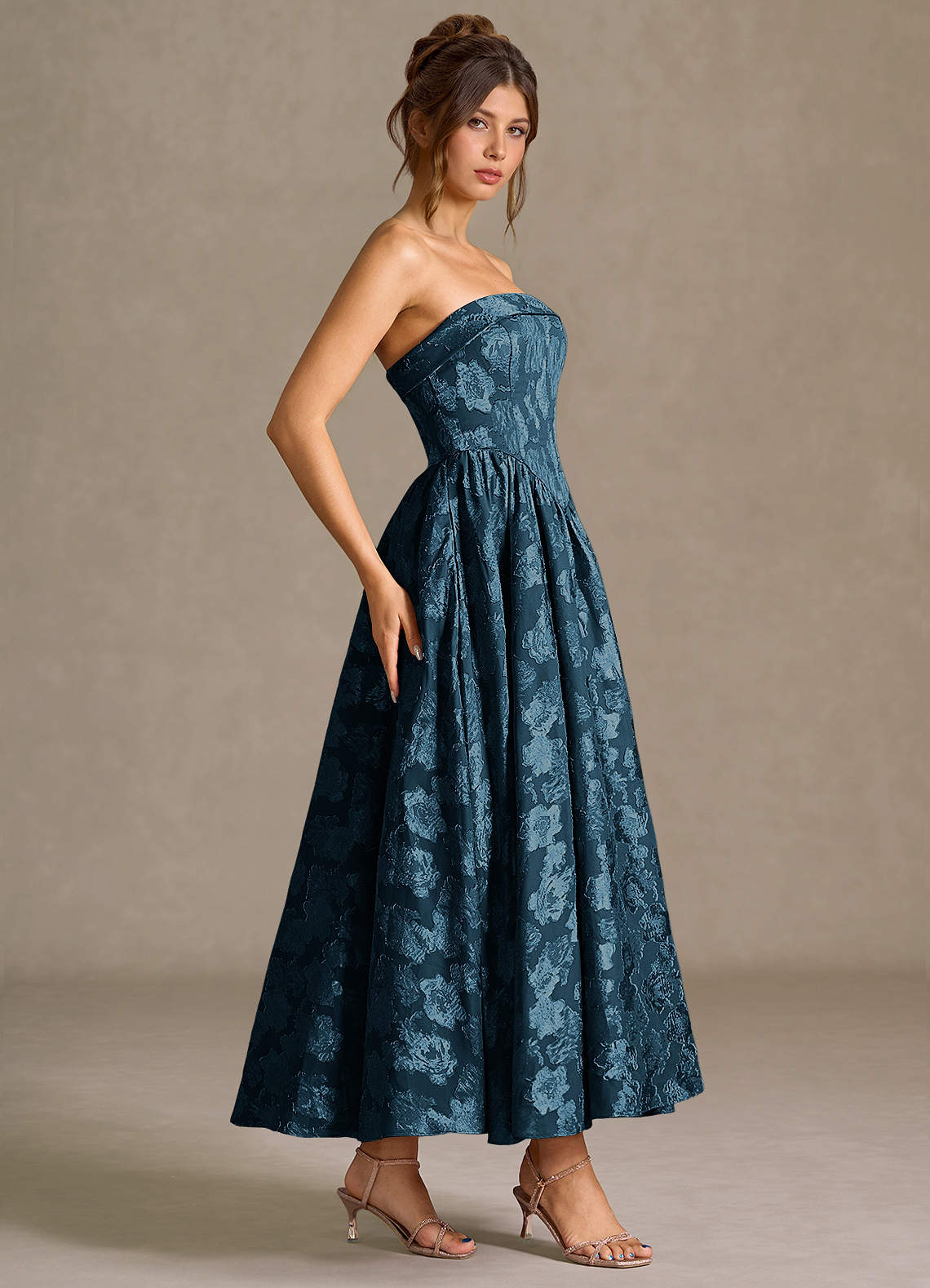 Mila Navy Midi Dress