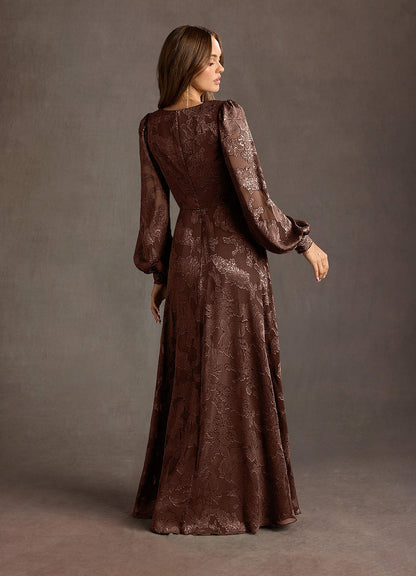 Cerise Mocha Coco Maxi Dress