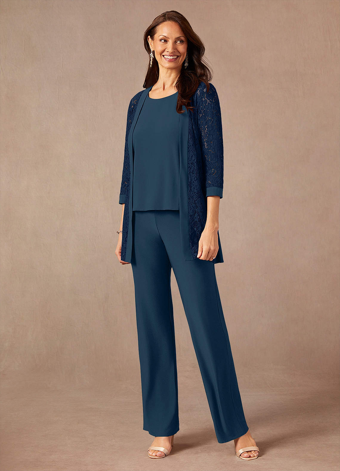 Dark Navy Neptune Jumpsuit/Pantsuit Lace Dress