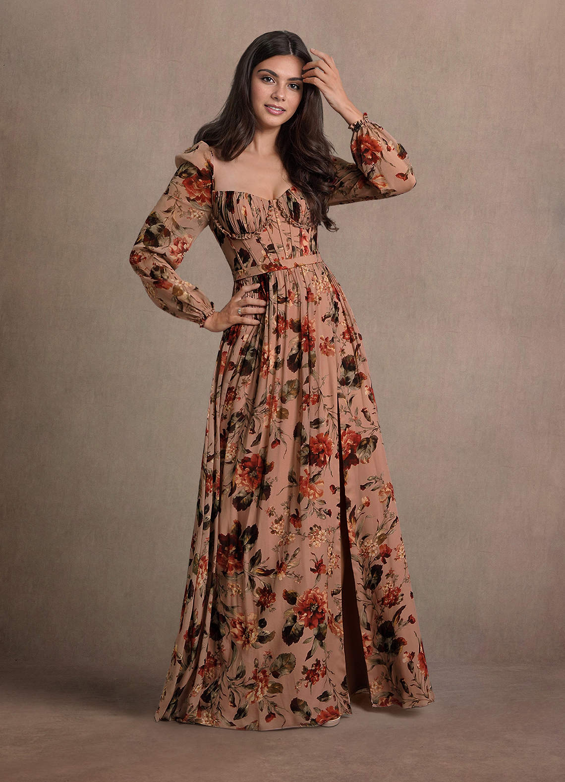 Karla Mauve Multi Maxi Dress