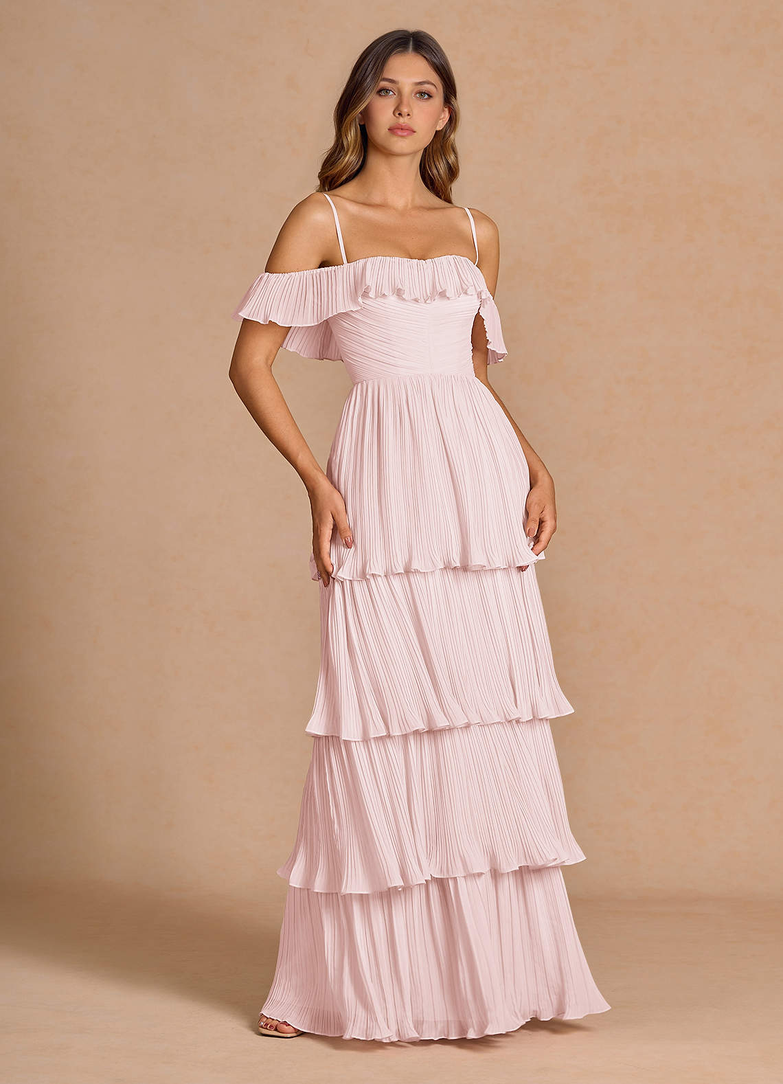 Ianthe Powder Pink Maxi Dress  Dress