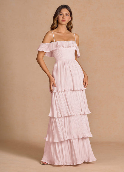 Ianthe Powder Pink Maxi Dress  Dress