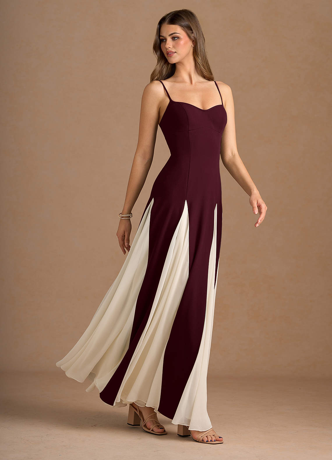 Jessenia Wine Maxi Dress  Dress