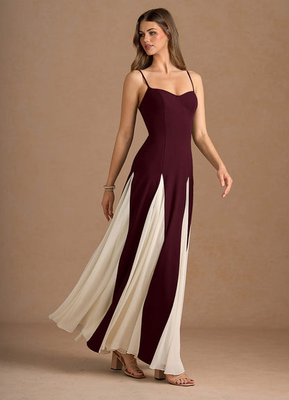 Jessenia Wine Maxi Dress  Dress