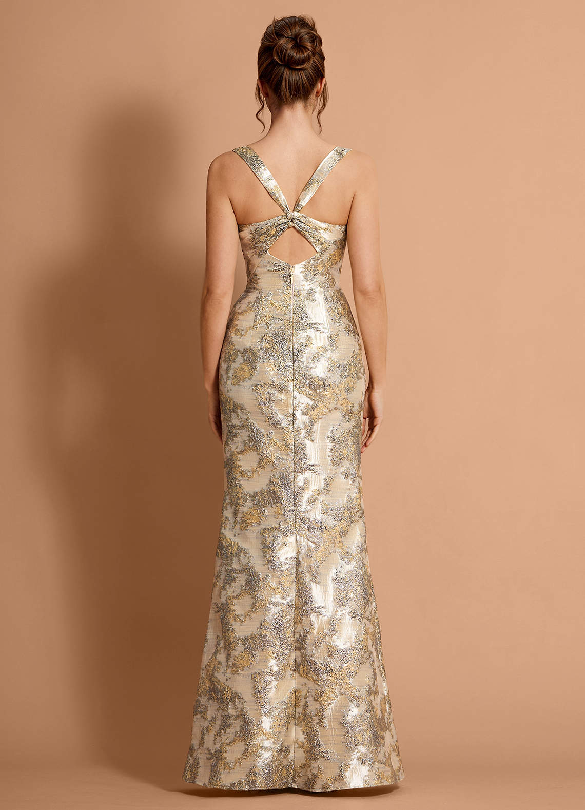 Othelia Gilded Silver Maxi Dress