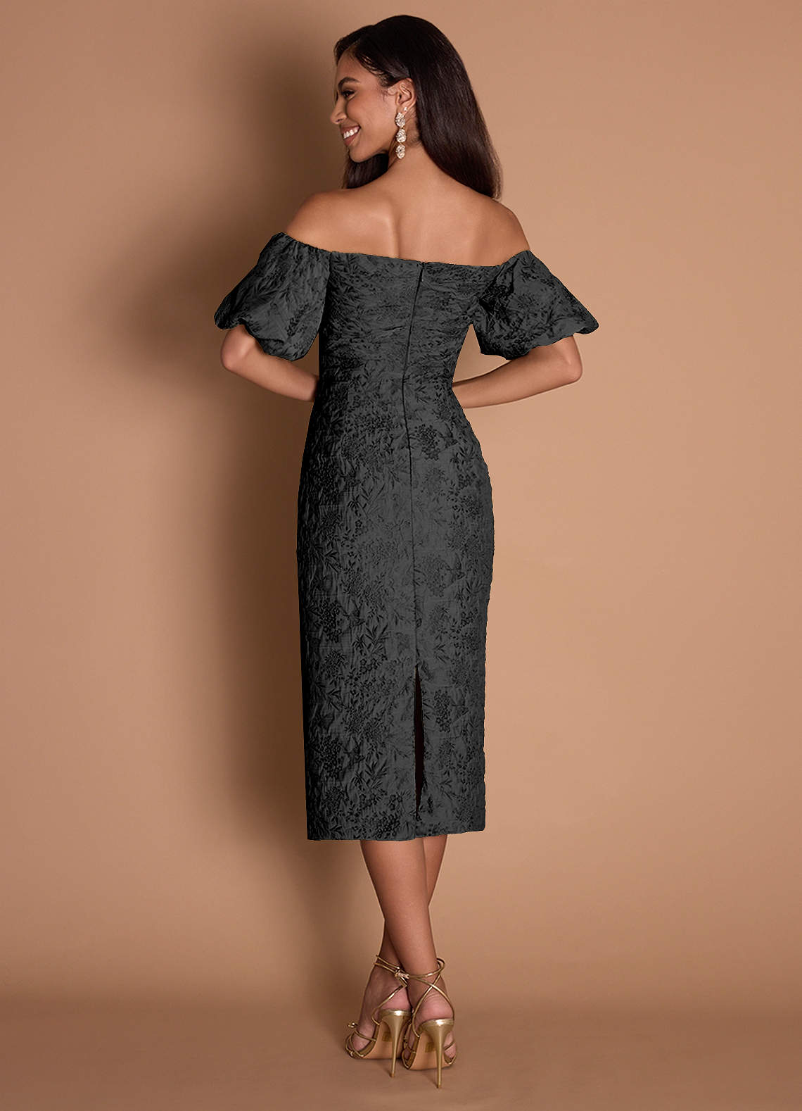 Corie Black Midi Dress