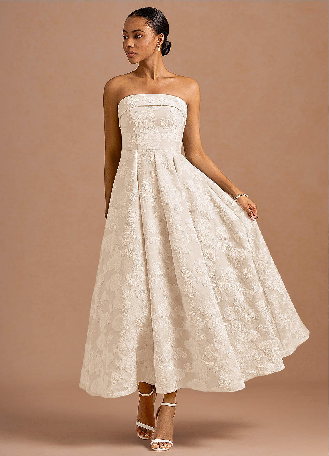 Clementine Cream Maxi Dress