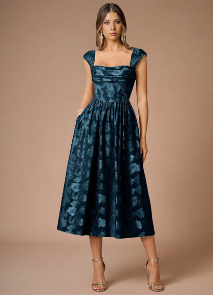 Dana Navy Midi Dress  Dress