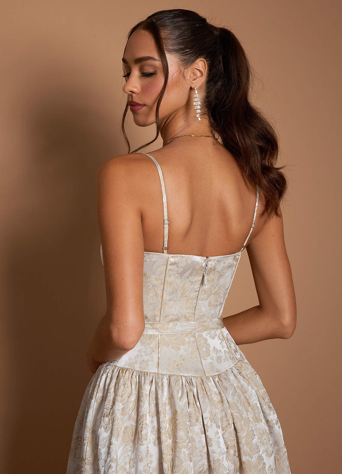 Tommi Vintage Champagne Maxi Dress