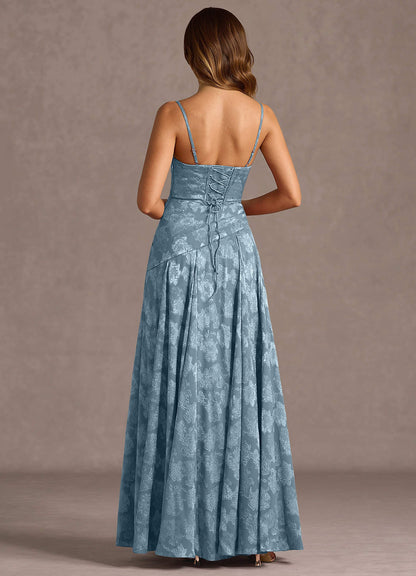 Gabriela Dusty Blue Maxi Dress  Dress