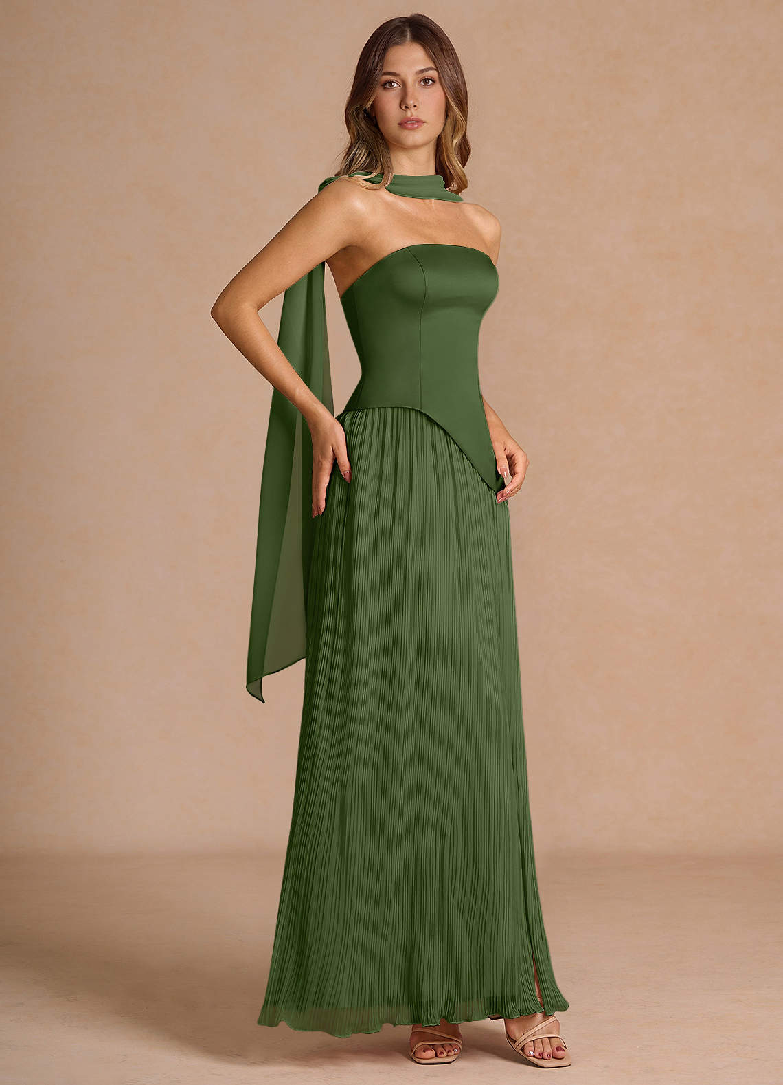 Tierney Olive Maxi Dress