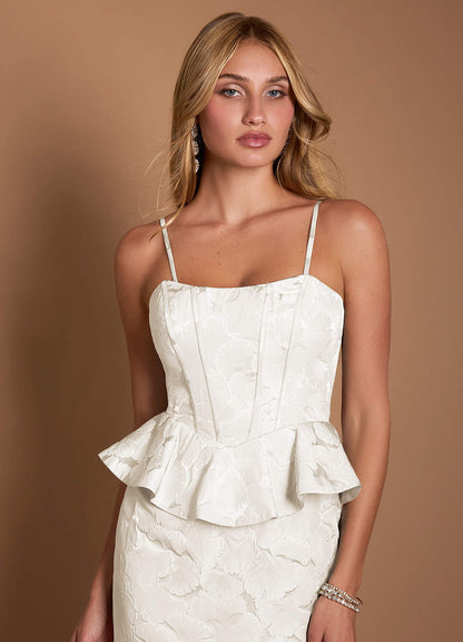 Rebecca French White Gown