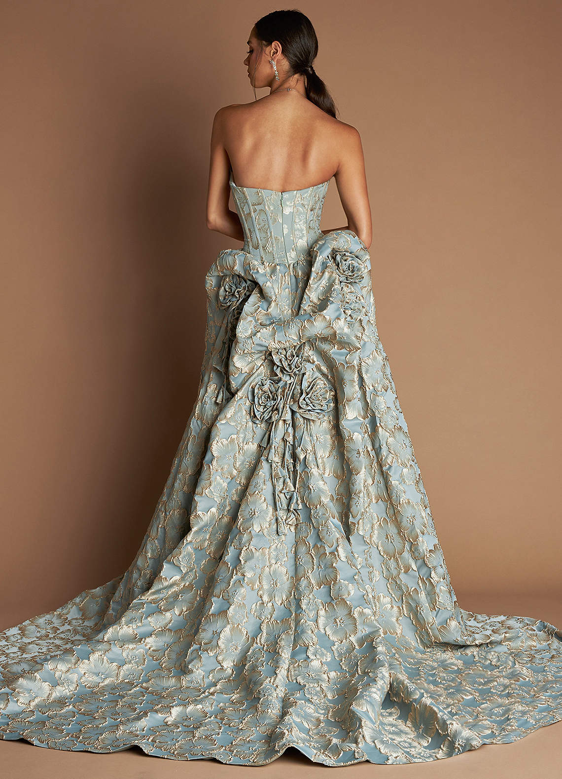 Maya Vintage Blue Gown
