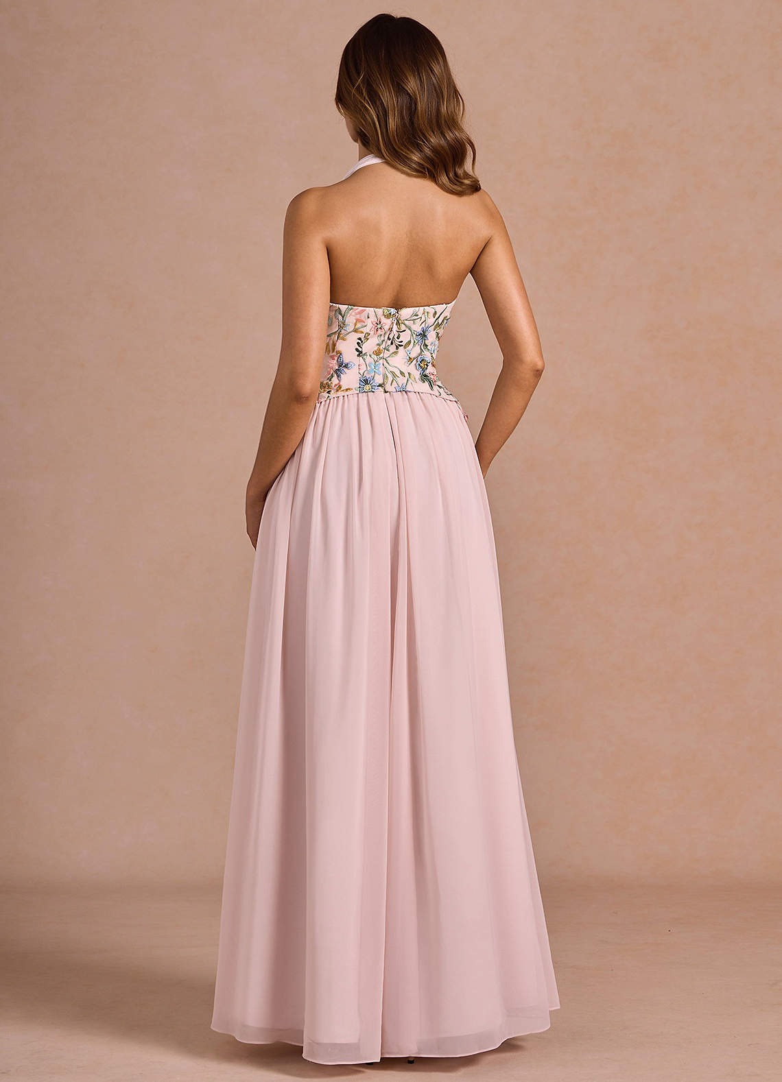 Ellis Blush Pink Multi Maxi Dress