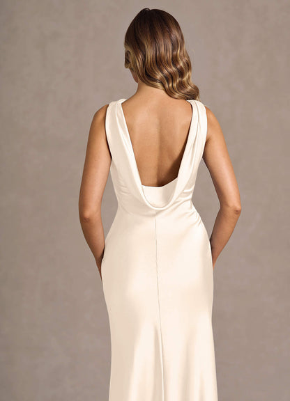 Cyanee Cream Maxi Dress  Dress