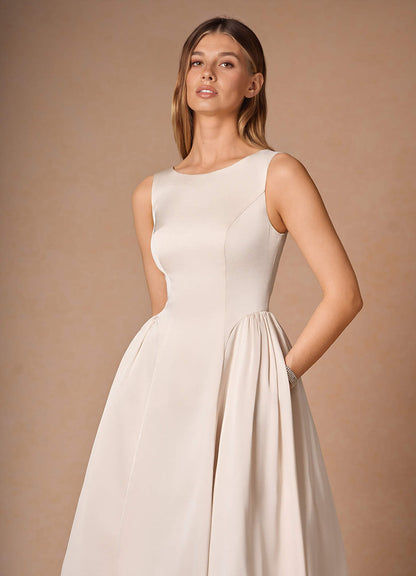 Casey Cream Midi Dress  Dress