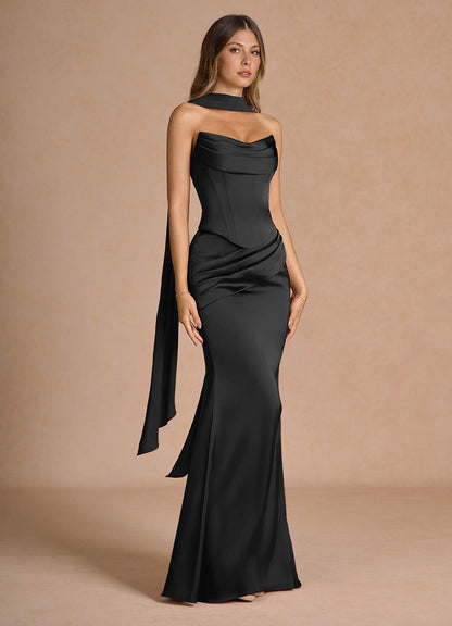 Sorrel Black Corset Two-Piece Sets  Dress