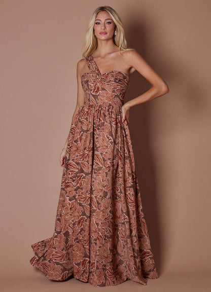 Hayden Bronze Petal Maxi Dress