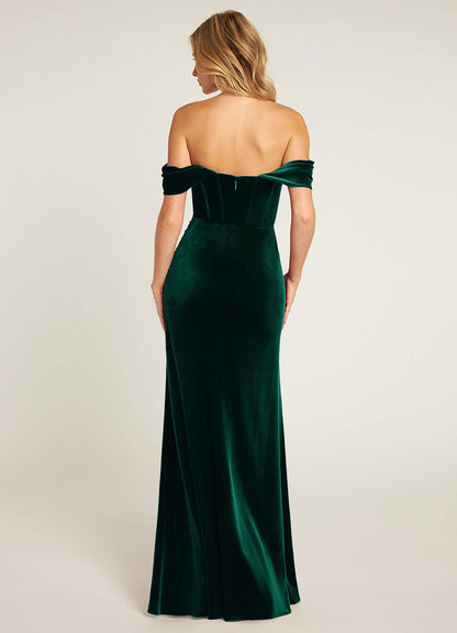 Jas Emerald Velvet Maxi Dress  Dress