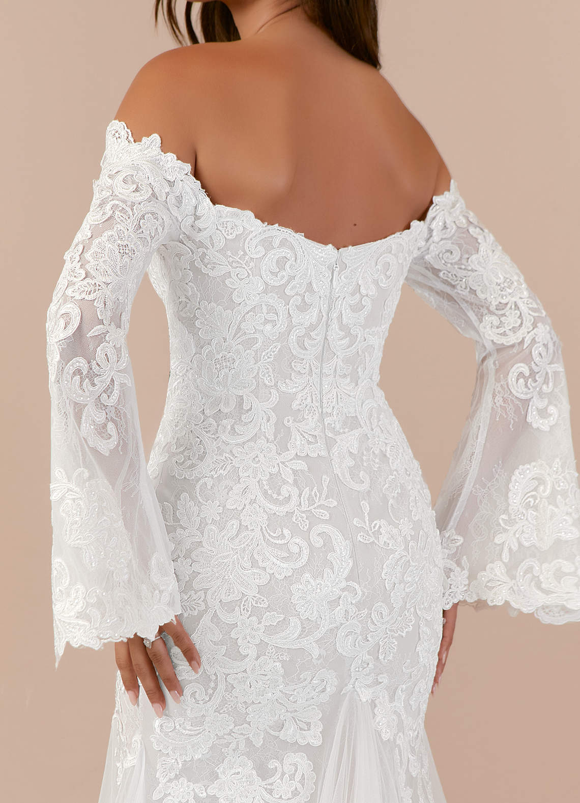Diamond White Mermaid Sweetheart Sequins Tulle Dress