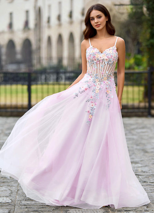 Juniper Purple A-Line Prom Dress