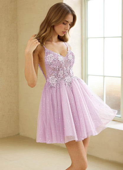 Shimira Purple Mini Dress  Dress