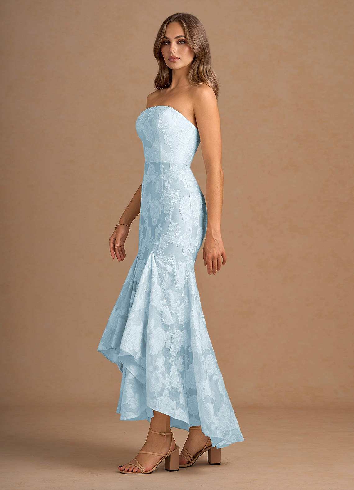 Avina Pale Blue Maxi Dress