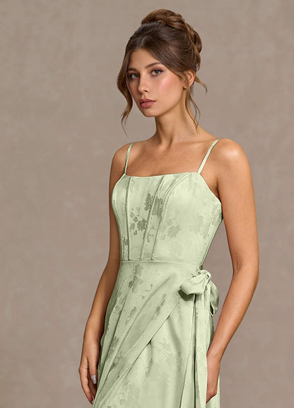 Nebula Light Green Maxi Dress  Dress