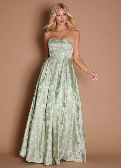 Wanda Mint Frost Gown  Dress