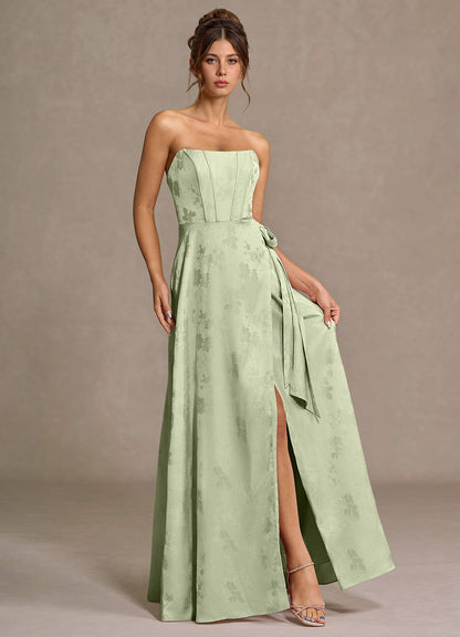 Nebula Light Green Maxi Dress  Dress