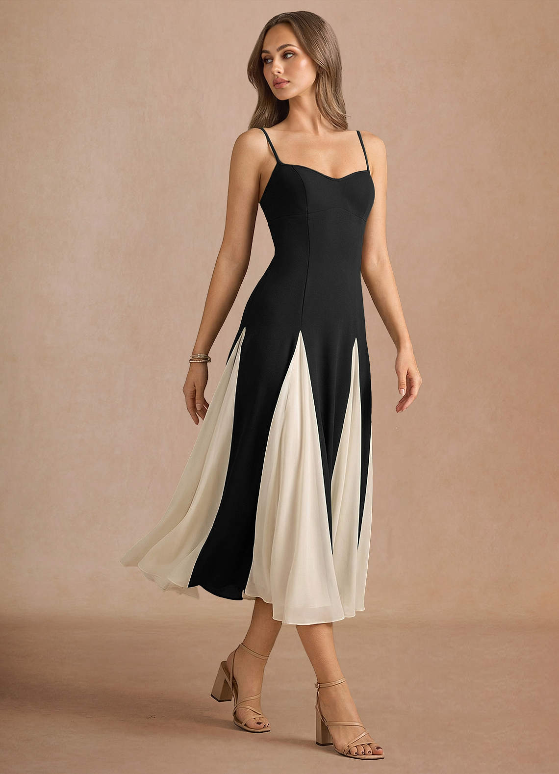 Jessenia Black Midi Dress