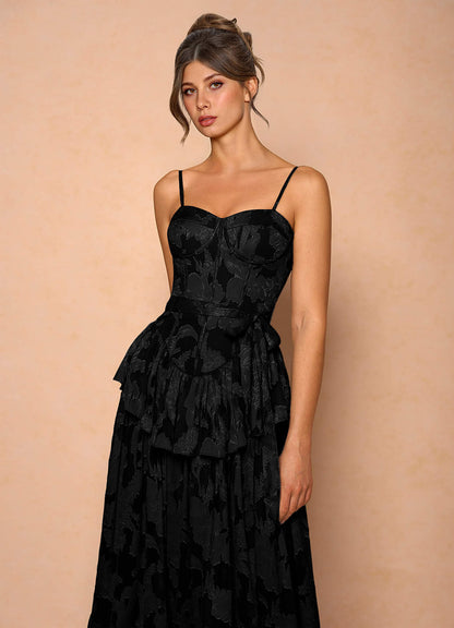 Emery Black Midi Dress  Dress