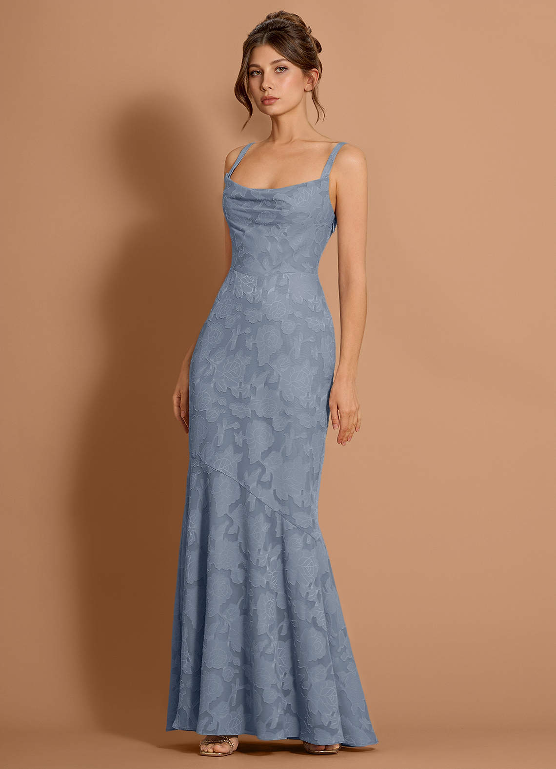 Aubrey Powder Blue Maxi Dress