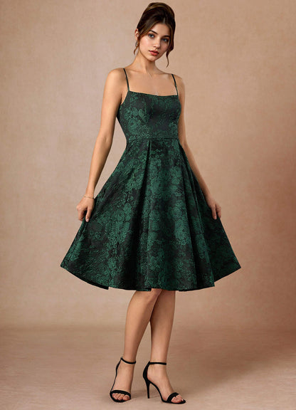 Wendy Black Emerald Midi Dress