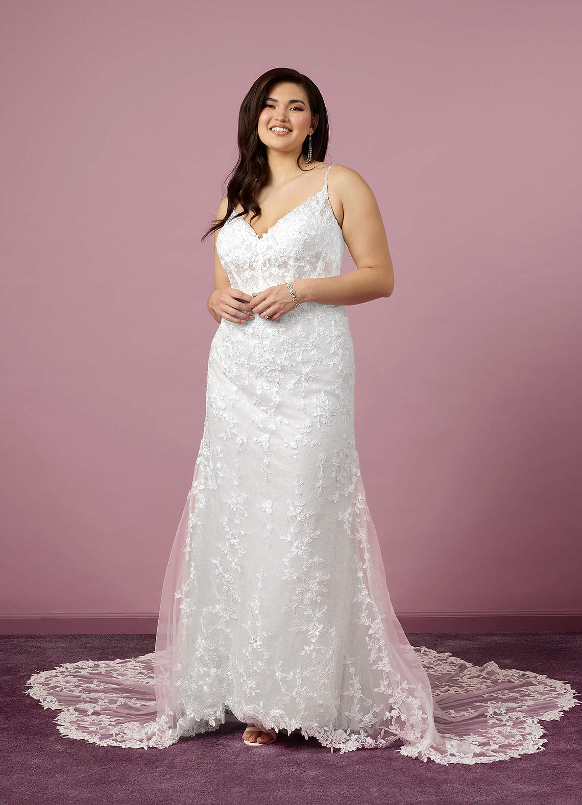 Diamond White Mermaid Sequins Tulle Dress Diamond White
