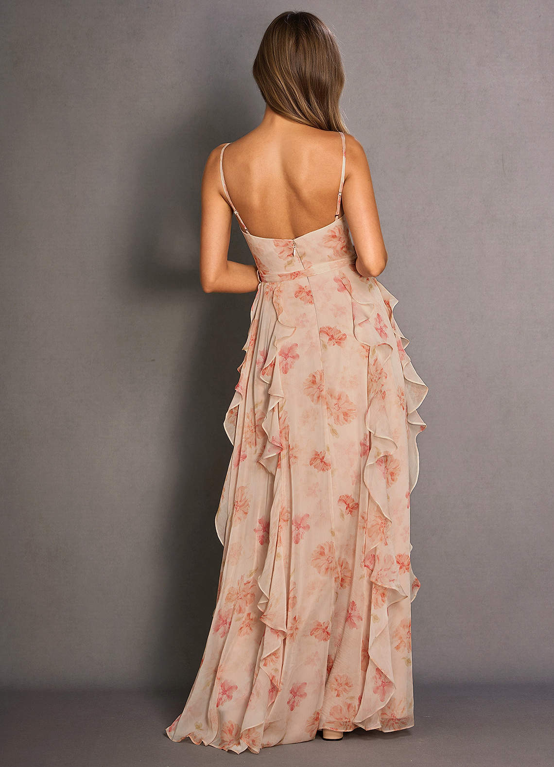 Sienne Peach Maxi Dress