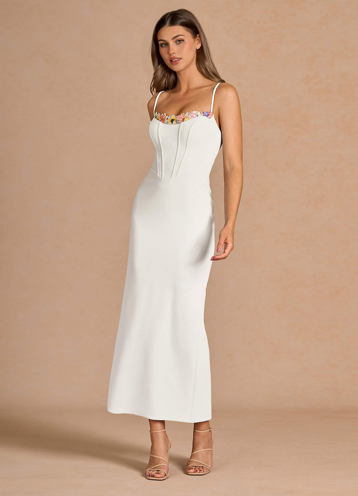 Liliah White Maxi Dress  Dress