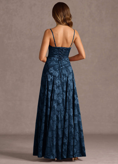 Gabriela Navy Maxi Dress