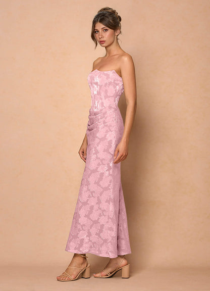 Ezrena Dusty Pink Maxi Dress