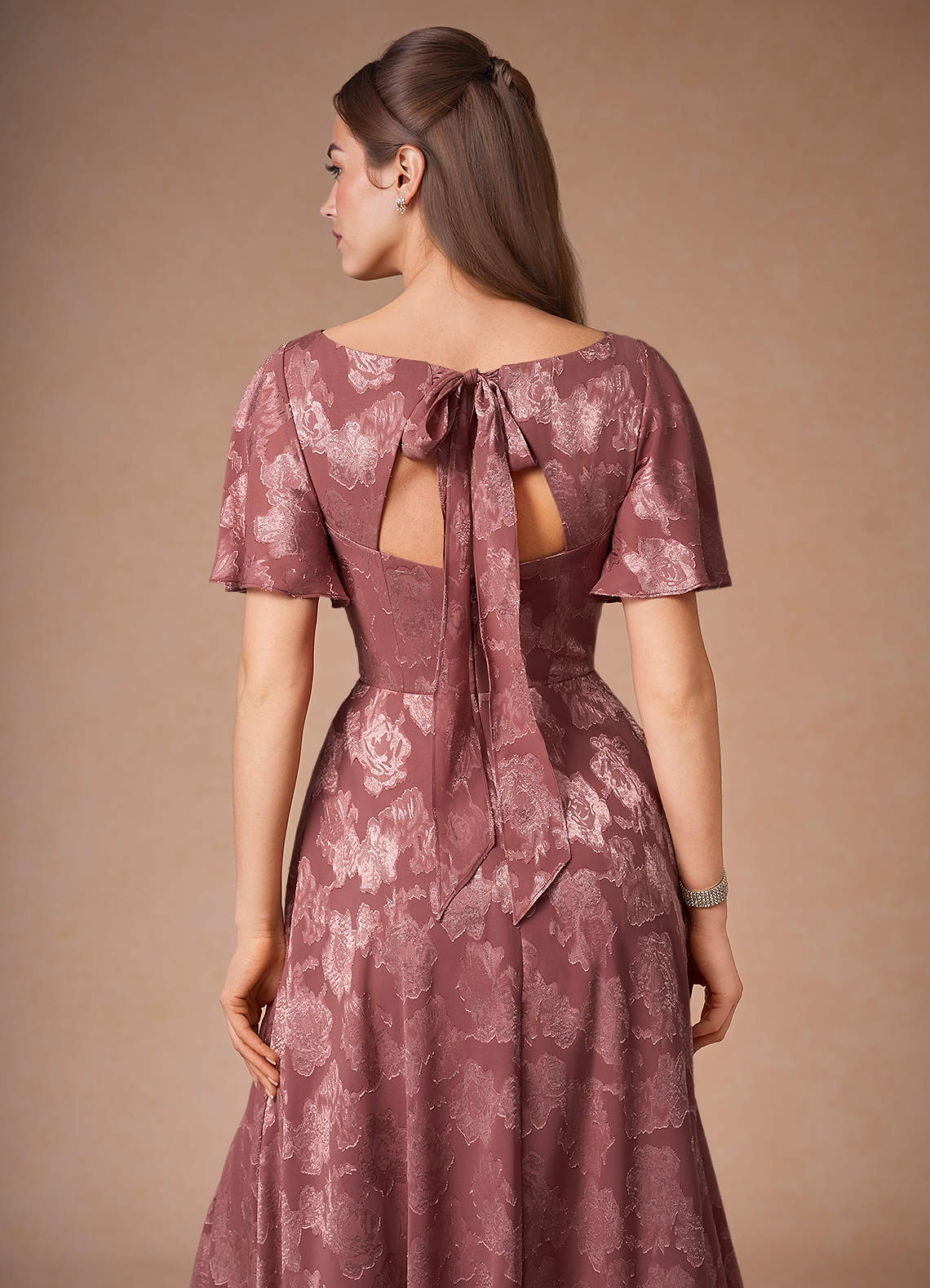Sasha Vintage Rose A-Line Maxi Dress  Dress