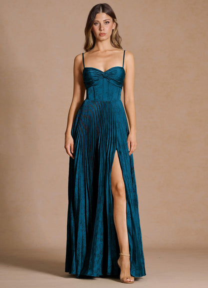 Vesper Navy Black Maxi Dress