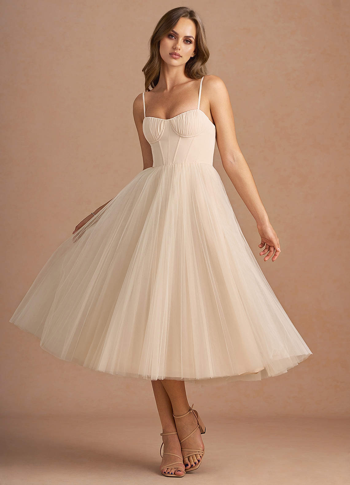 Bree Cream Midi Dress  Dress