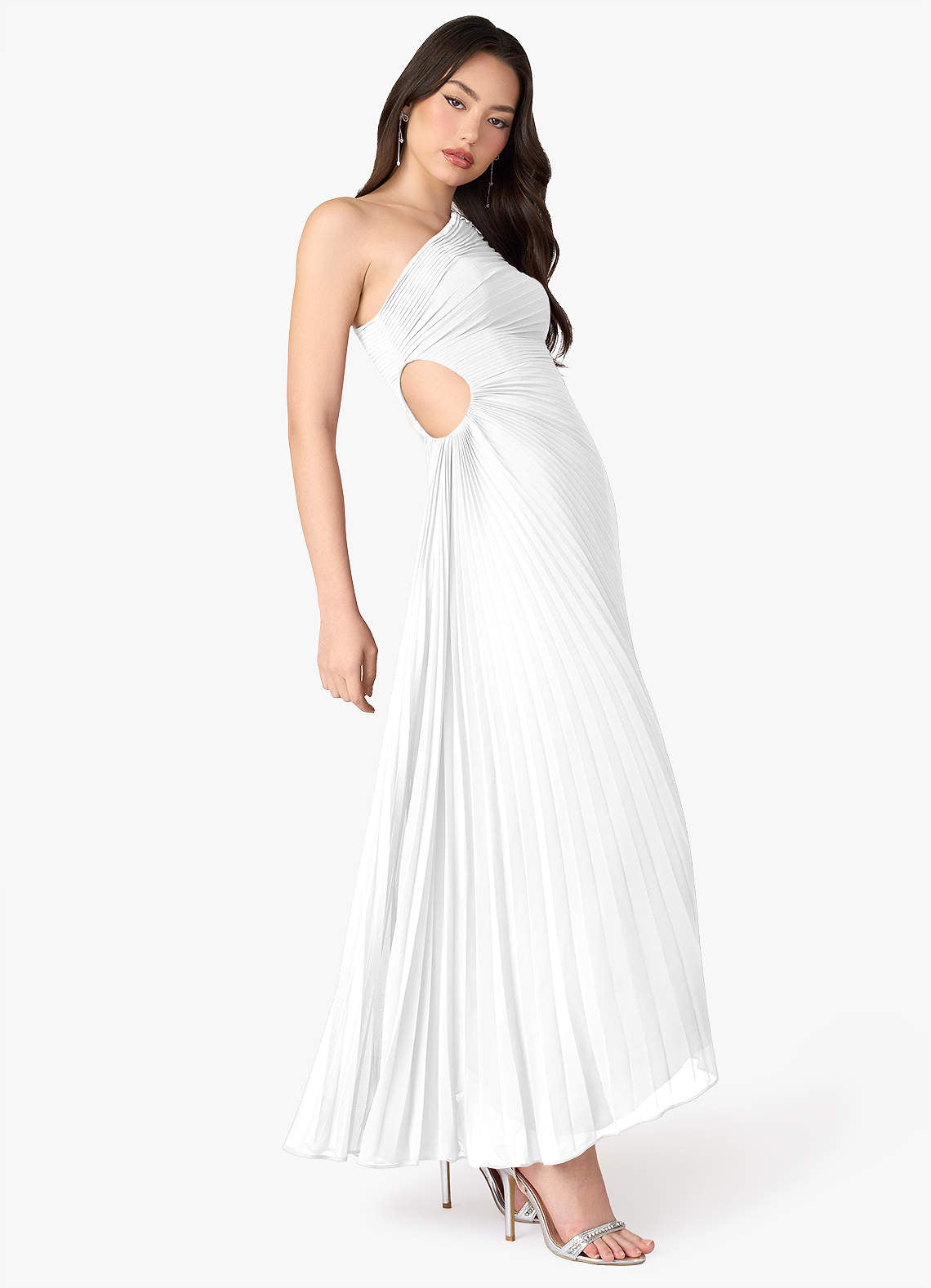 Angelina White Asymmetrical Dress  Dress