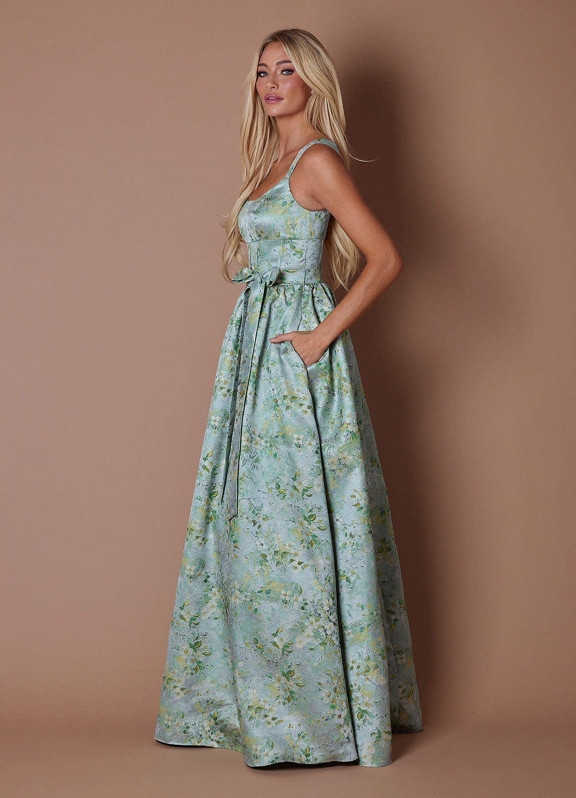 Amida Vintage Sage Maxi Dress