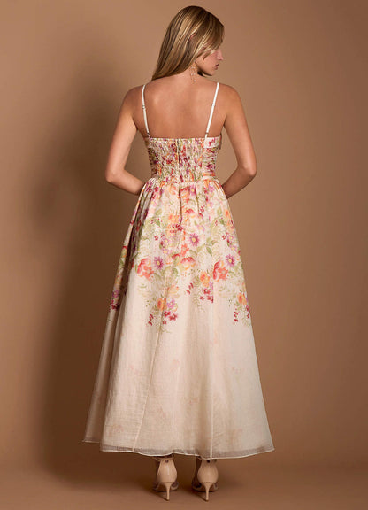 Kati Antique Floral Maxi Dress  Dress